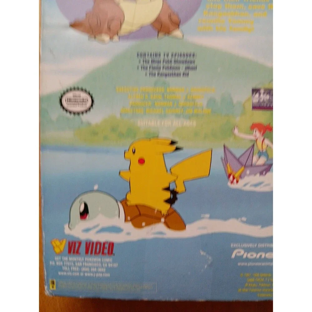 Pokemon Vol. 11: The Great Race (VHS, 1999) Works As It Should Opened Used
